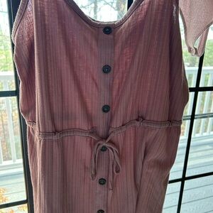 Maurice’s Pink Button-Down Tank